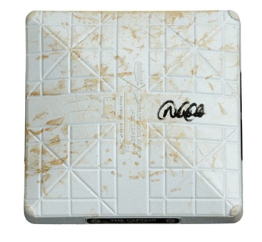 Derek Jeter Game Used and Signed First Base From Hit #3,458 (MLB Authenticated)